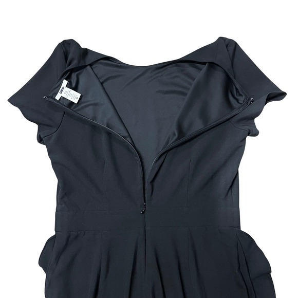 Barn III Jumpsuit Womens 10 Black Ruffle Split Leg‎ - Picture 7 of 12